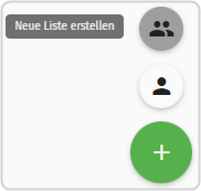 Icons Adressbuch Auswahl Neue Liste erstellen