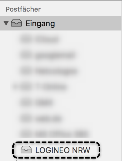 Einrichtung IMAP unter OSX: Darstellung in Mail