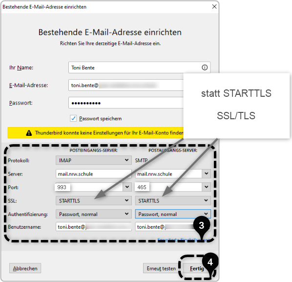 Eingabe Posteingangs-Server Posteingangs-Server