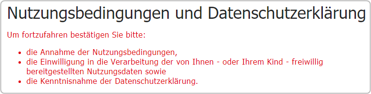 Fehler: Bitte bestätigen Sie ...