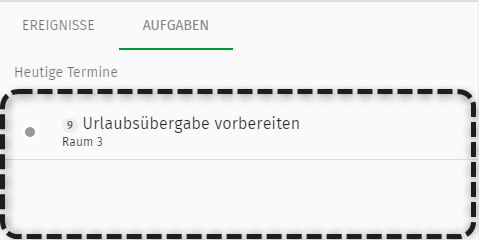 Darstellung "Zeige Aufgaben" für dieses Abonnement an deaktiviert