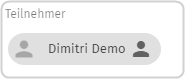 Teilnehmer: Personen-Icon hinter dem Namen