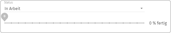 Status In Arbeit, Strahl mit Positionseinstellung 0, 0% fertig