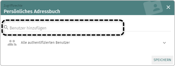 Zugriffsrechte für Adressbuch hinzufügen