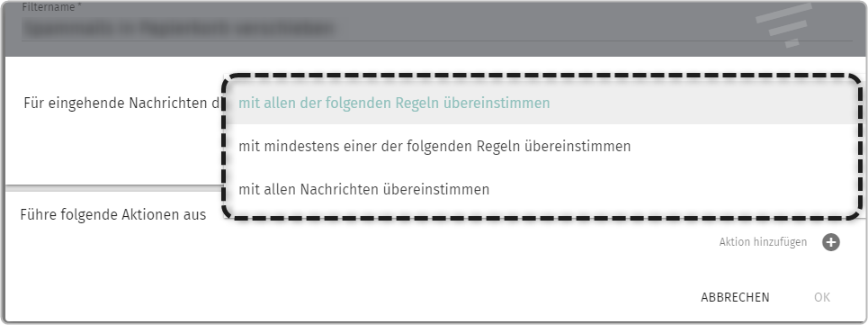 Regeln festlegen