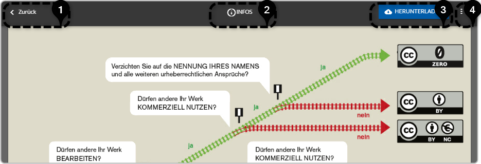 Vorschau von Objekten und Dateien mit weiteren Funktionen