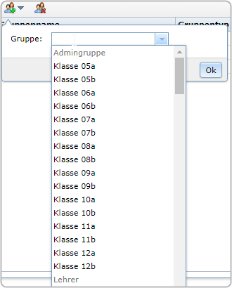Gruppe auswählen