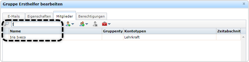 Beispiel Suche